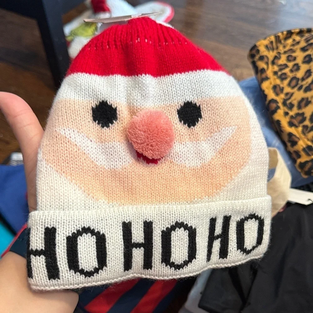 Festive Santa Knit Beanie toddler